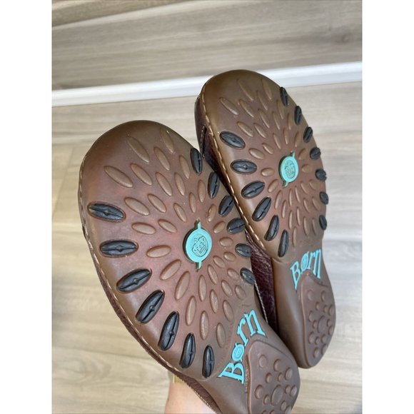 Born Size 6.5 W0578 Hawkeye Brown Leather Lace Up Shoes Oxfords Womens "Bowling" - Picture 6 of 11